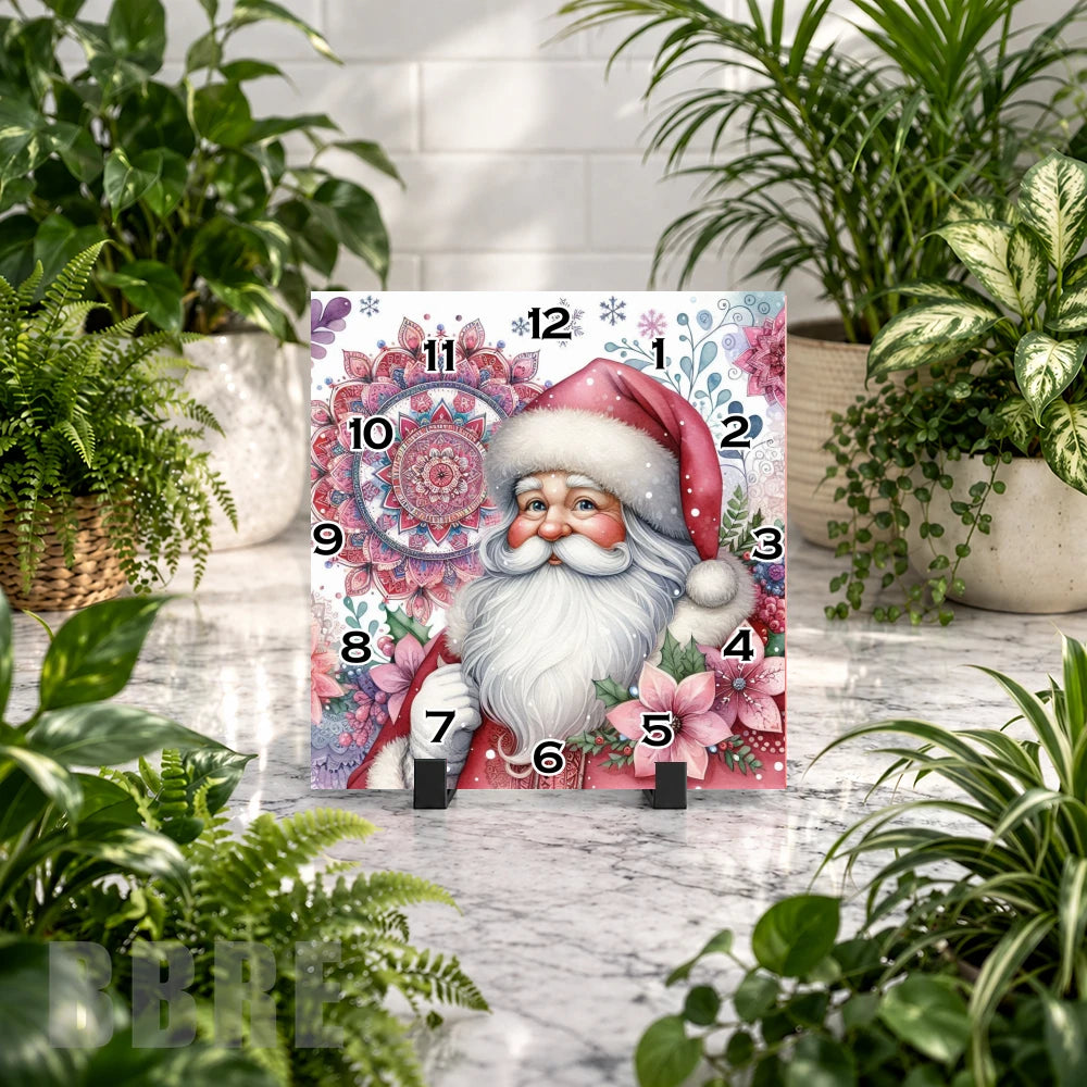 Santa Clock Clock Mockup