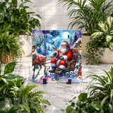 Santa Sleigh Clock Mockup