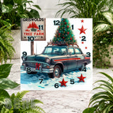 Christmas Car Clock Sublimation Wrap