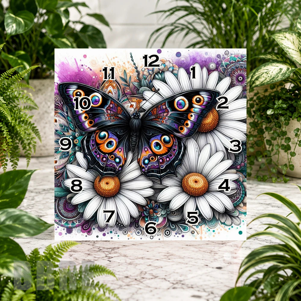 Butterfly Blossom 3 Clock Sublimation Wrap