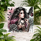 Butterfly Beauty Clock Sublimation Wrap
