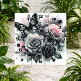 Floral Butterfly Clock Sublimation Wrap