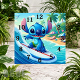 Surfing Stitch Clock Sublimation Wrap
