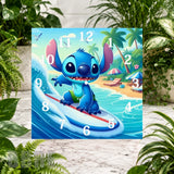 Surfing Stitch 2 Clock Sublimation Wrap
