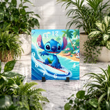 Surfing Stitch 2 Clock Mockup