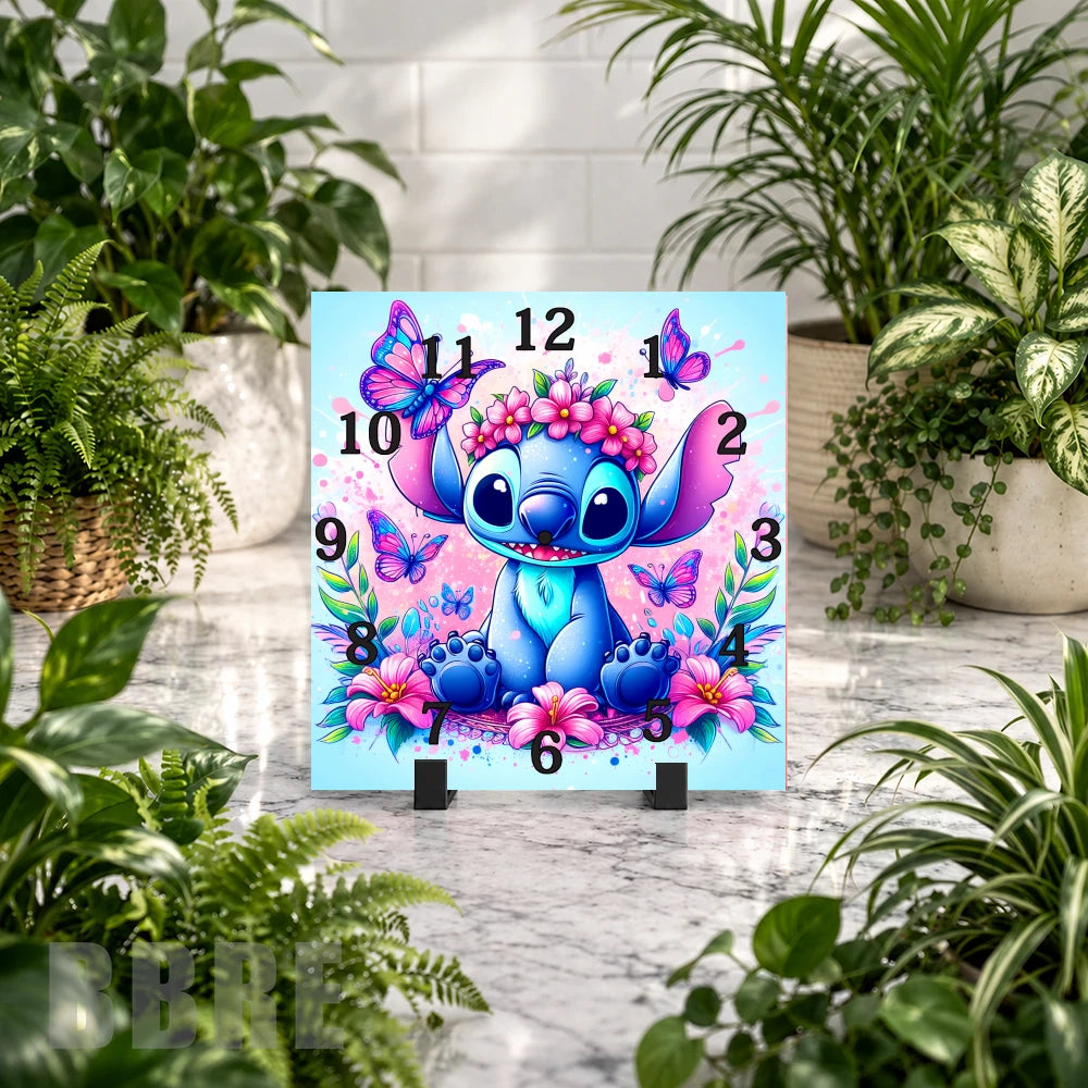 Stitch Clock Clock Mockup