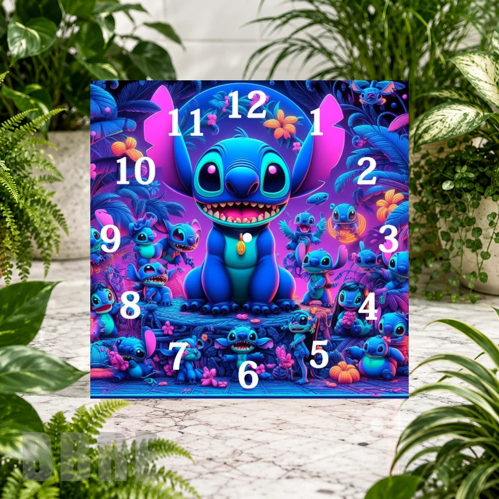 Stitch Adventure Clock Sublimation Wrap