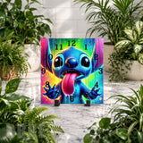 Colorful Stitch Clock Mockup
