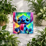 Colorful Stitch 2 Clock Mockup
