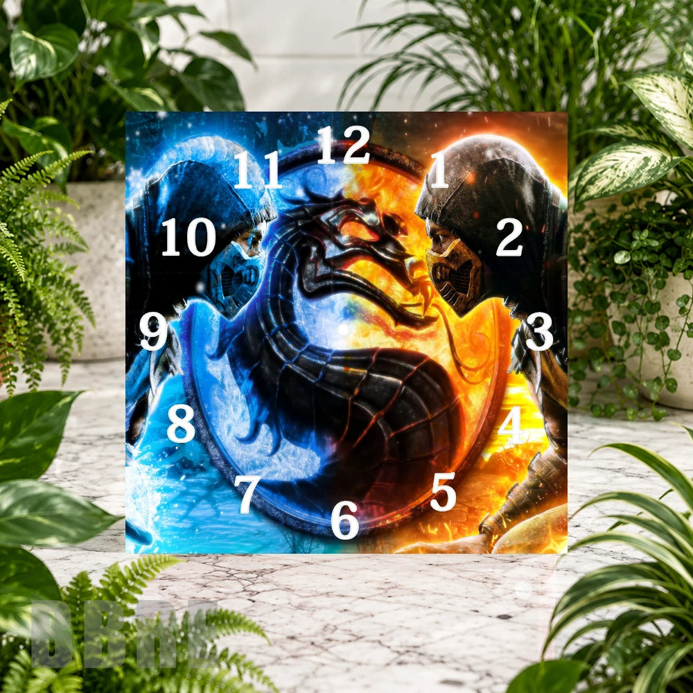 Dragon Duel Clock Sublimation Wrap