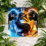 Dragon Duel Clock Sublimation Wrap