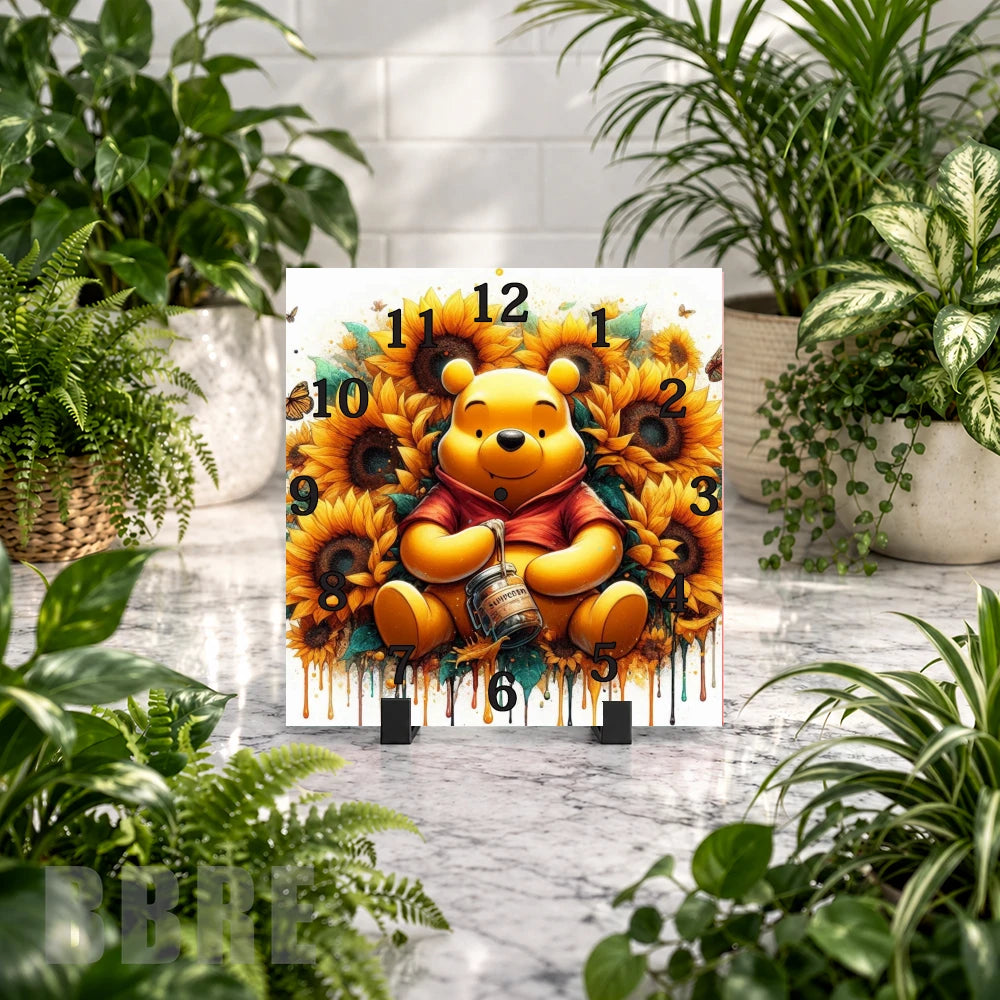 Sunflower Pooh Clock Mockup