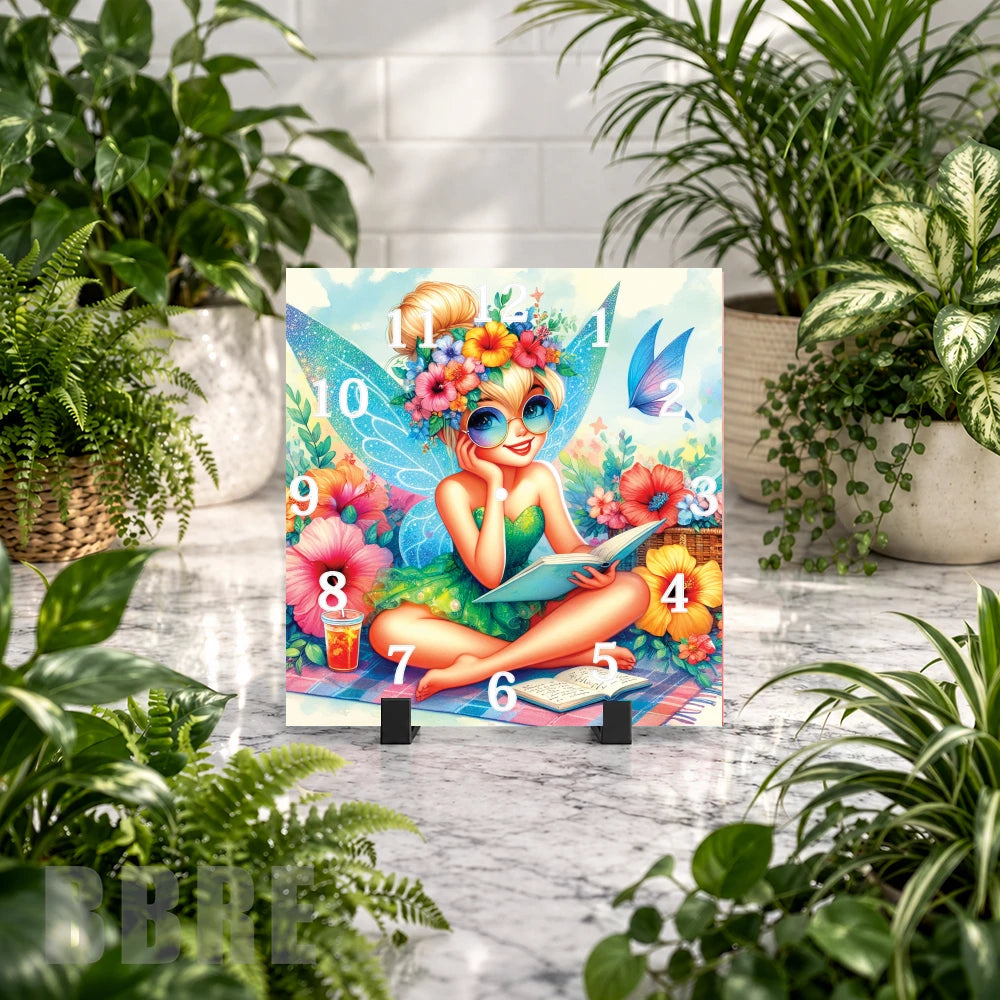 Fairy Garden Clock Mockup