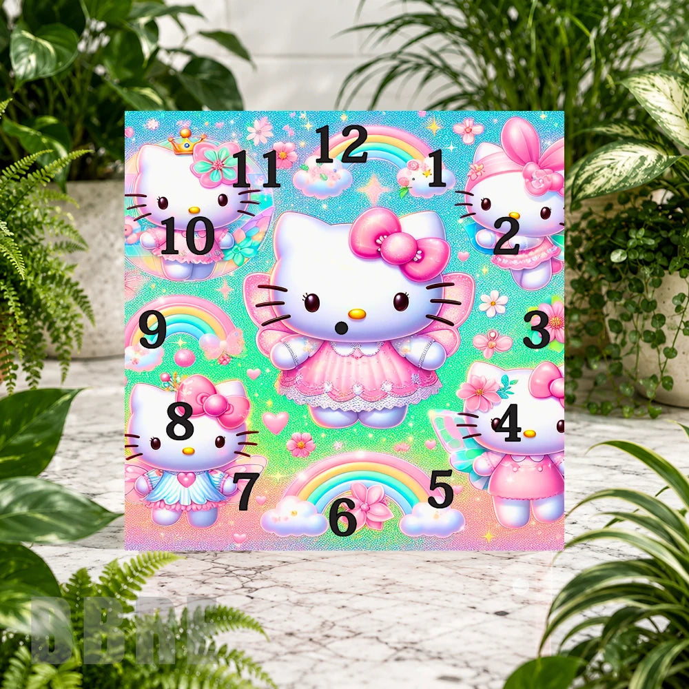 Hello Kitty Clock Sublimation Wrap