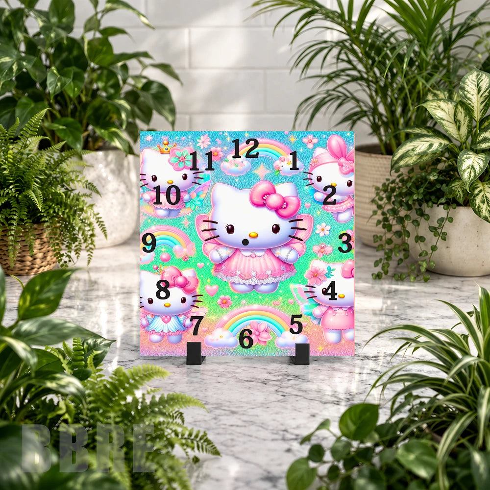 Hello Kitty Clock Mockup