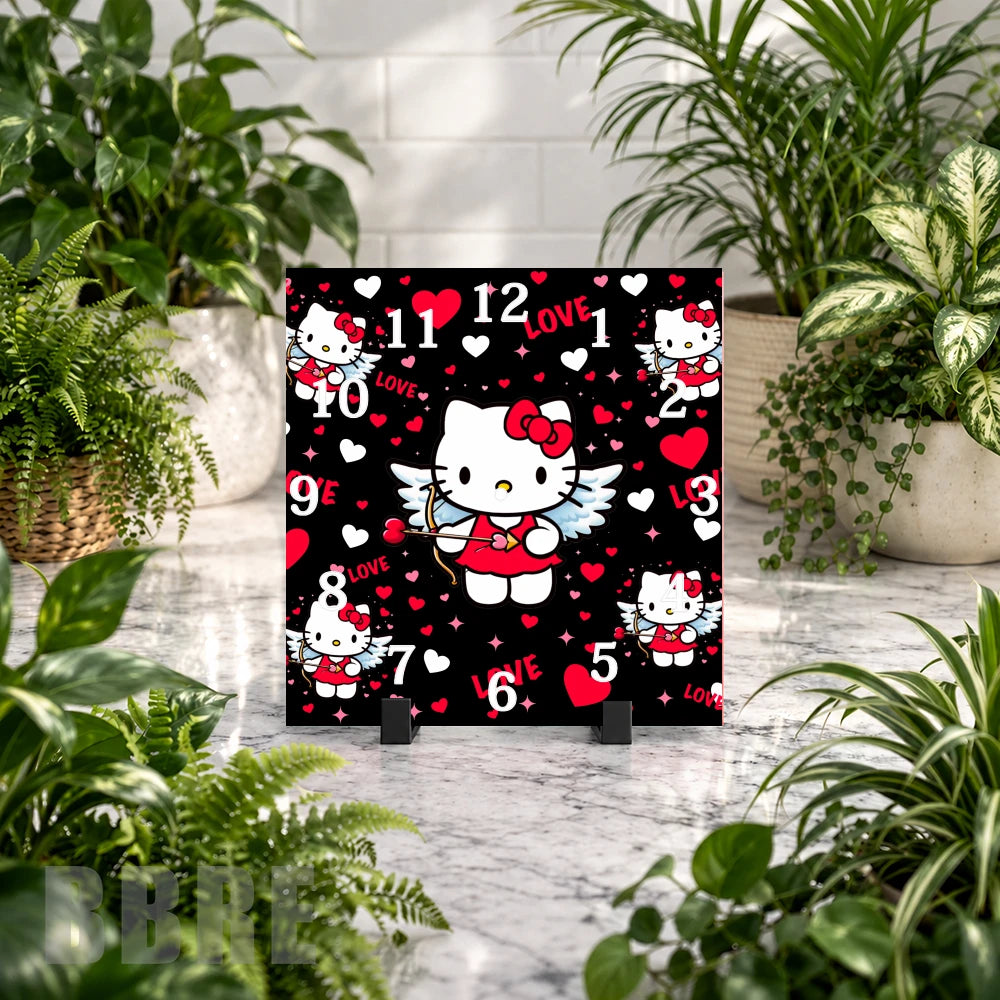Hello Kitty 2 Clock Mockup