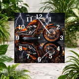 Motorcycle Thunder Clock Sublimation Wrap