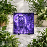 Mystic Wolf Clock Mockup