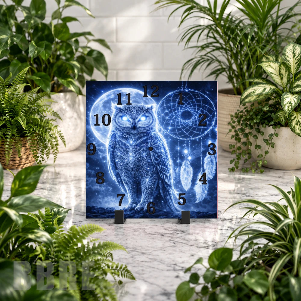 Mystic Owl Clock Mockup
