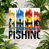 Fishing Clock Clock Sublimation Wrap