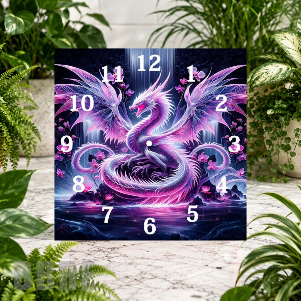 Dragon Fantasy Clock Sublimation Wrap