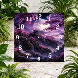 Moonlit Landscape Clock Sublimation Wrap