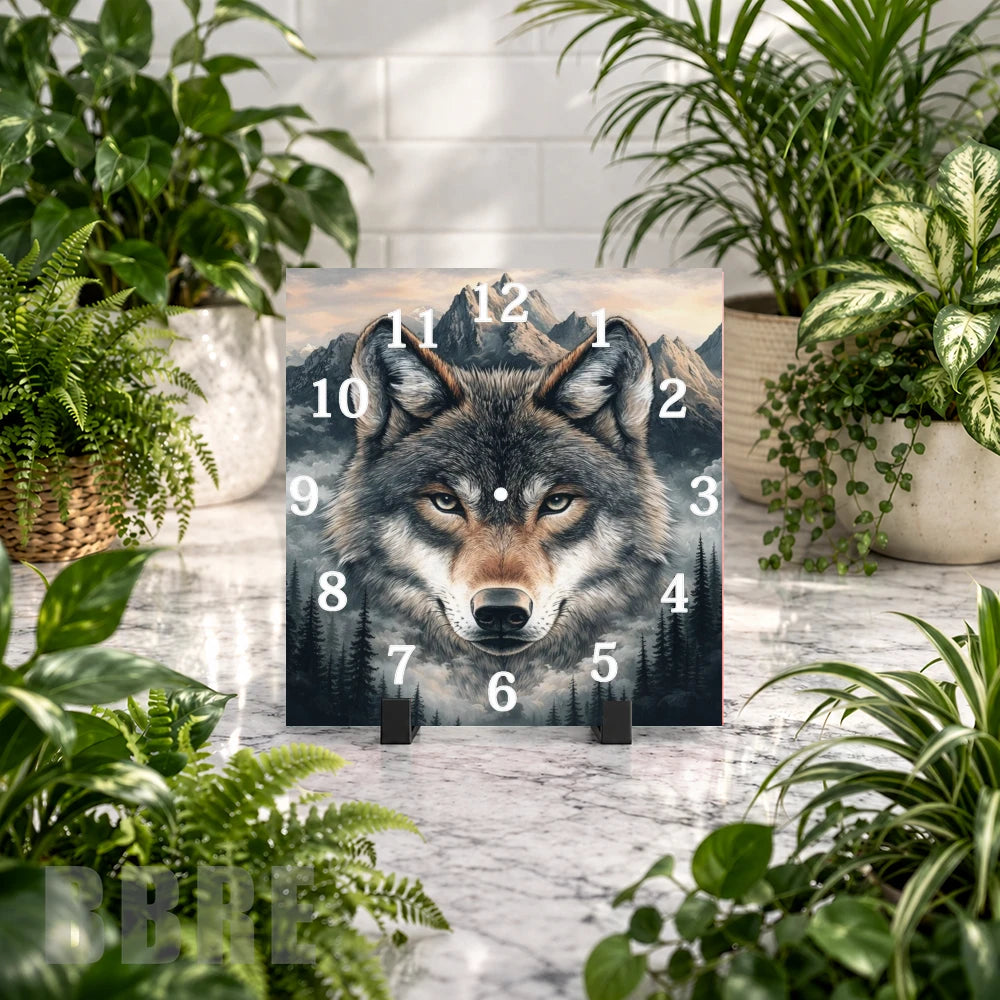 Wolf Mountain Clock Mockup