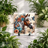 Floral Horse 2 Clock Mockup
