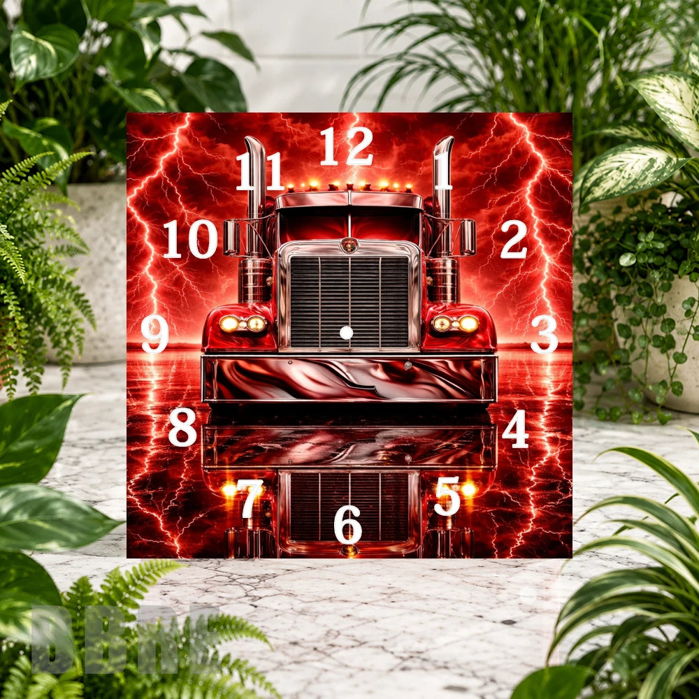 Truck Thunder Clock Sublimation Wrap