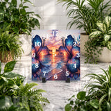 Tropical Sunset 2 Clock Mockup