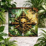 Pirate Skull 2 Clock Sublimation Wrap
