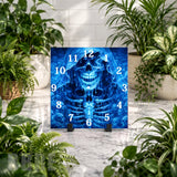 Blue Skull Clock Mockup
