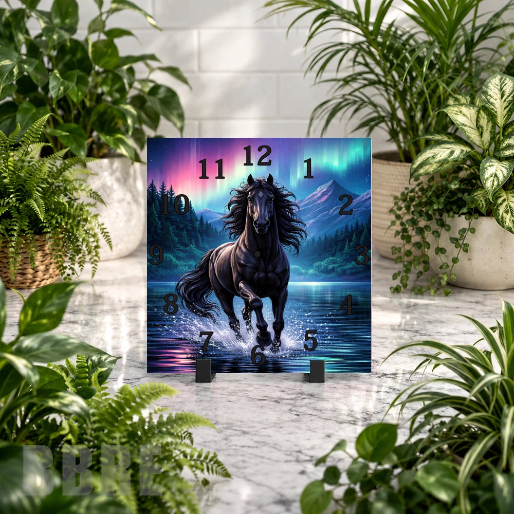 Majestic Horse Clock Mockup