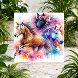 Majestic Horses 2 Clock Sublimation Wrap