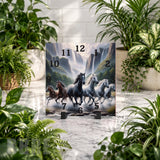 Galloping Horses 4 Clock Mockup