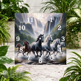 Galloping Horses 5 Clock Sublimation Wrap