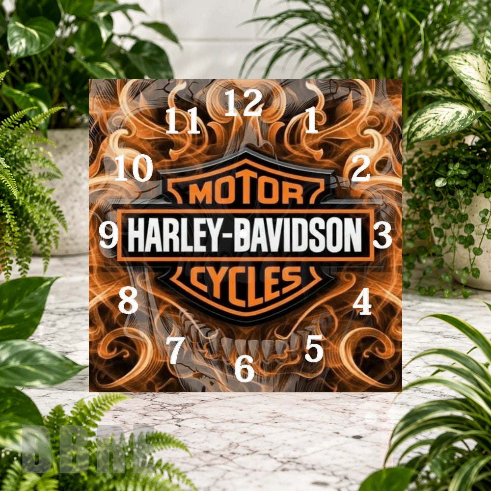 Harley Davidson Clock Sublimation Wrap