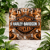 Harley Davidson Clock Sublimation Wrap