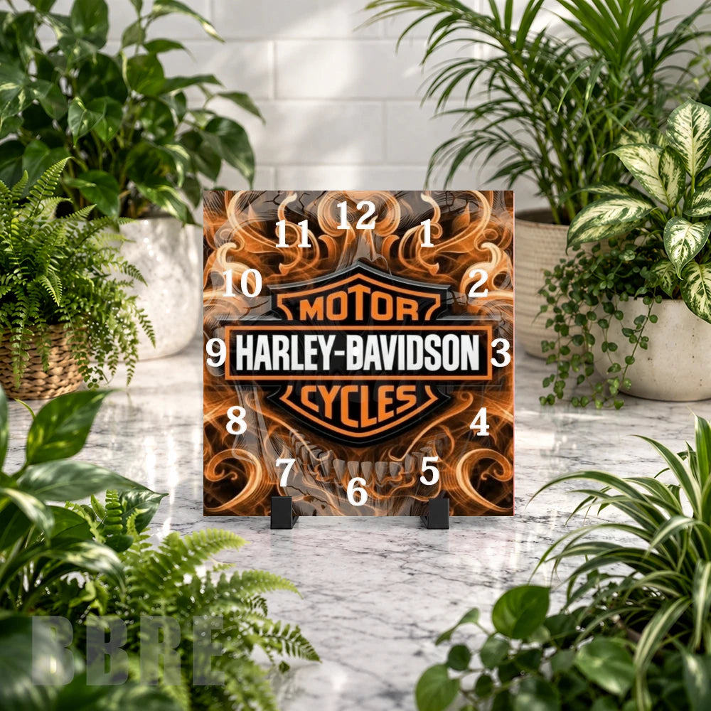 Harley Davidson Clock Mockup