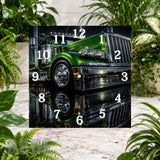 Green Truck Clock Sublimation Wrap