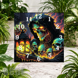 Gothic Skull Clock Sublimation Wrap