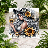Sunflower Beauty Clock Sublimation Wrap