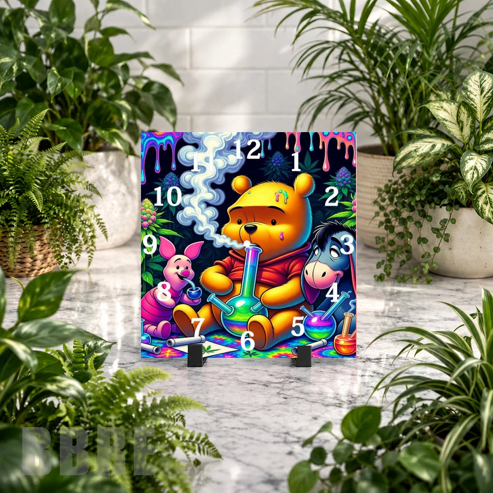 Colorful Bear Clock Mockup