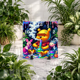 Colorful Bear Clock Mockup