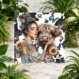 Cowgirl Clock 2 Clock Sublimation Wrap