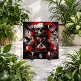 Skull Hourglass Clock Mockup