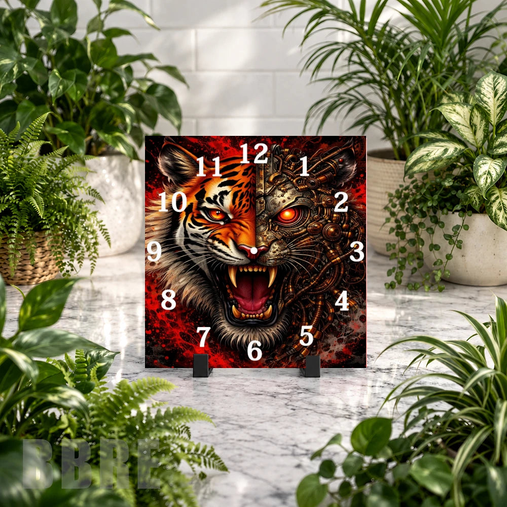 Tiger Robot Clock Mockup
