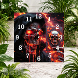 Skull Clock Clock Sublimation Wrap