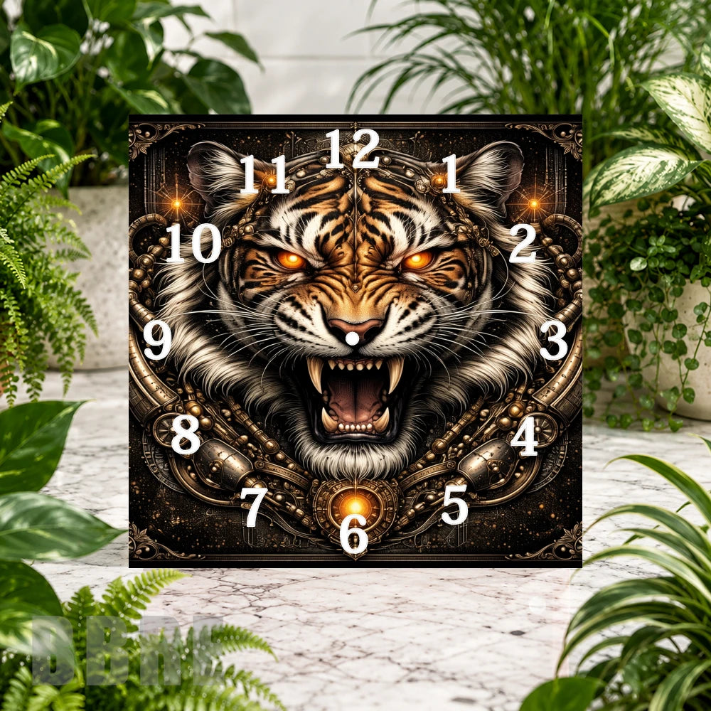 Fierce Tiger Clock Sublimation Wrap