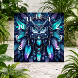 Owl Feather Clock Sublimation Wrap